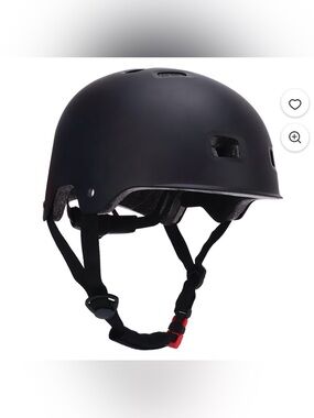 Kids Matte Black Multi-Sport Helmet - Protective Skate & Bike Helmet